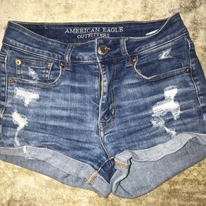 AEO denim shorts